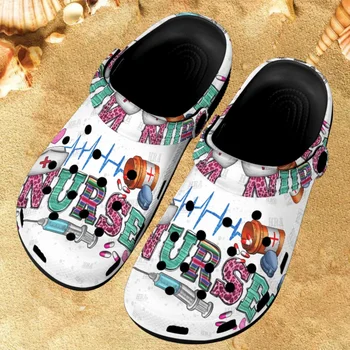 As mulheres Sapatos de Enfermeira Marca de Designer de Verão, Chinelos de quarto para Senhoras Meninas Praia de Slides Super Leve e Respirável, casa de Banho Sandalias Mujer