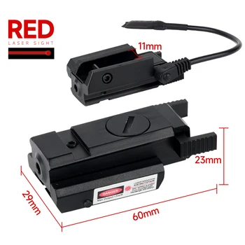 Mini Compacto Red/Green Dot Mira a Laser com 11/20mm Picatinny de Montagem para a Caça Ajustável Visão Laser Glock Acessórios