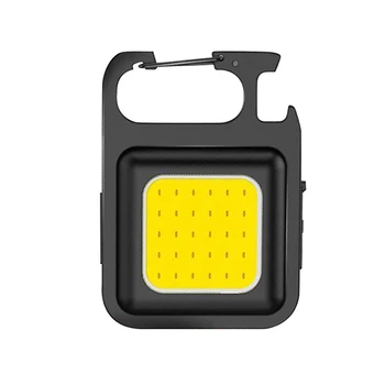 Mini Lanterna elétrica do DIODO emissor de Trabalho Portátil Bolso Luz Chaveiros Tocha Recarregável USB Para Pesca Caça Camping Equipamentos