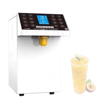 Automático de 16 8L Frutose Quantitativa Máquinas de Xarope de Dispensadores de Frutose Dispensador de Máquina de um Processador de Alimentos Bubble Tea Shop