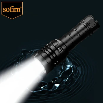 Sofirn SD05 Mergulho Lanterna XHP50.2 21700 Lanterna 3000lm IPX8 Impermeável Anel Magnético de Casca de Laranja Refletor 18650 Lanterna